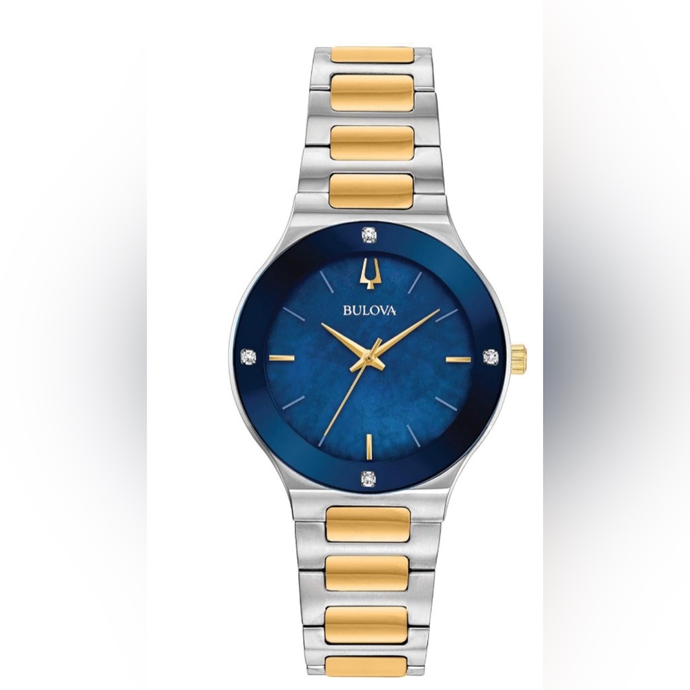 Bulova Ladies Modern Diamond Quartz Stainless Steel Bracelet Watch